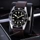 Clone Tudor Heritage Black Bay Automatic Watches Dark Red Bezel Silver Case (7)_th.jpg